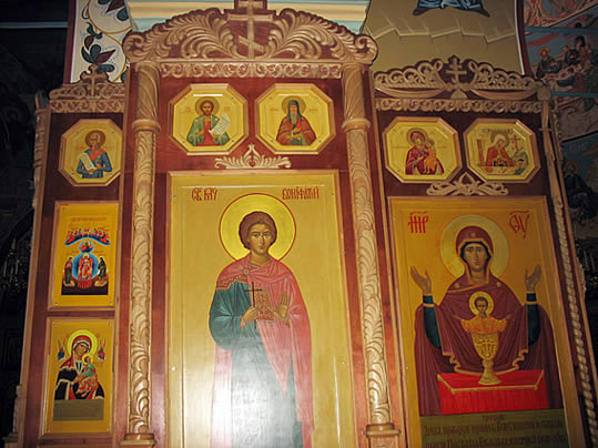 Святой преподобный Агапит Печерский храмовая икона в храме