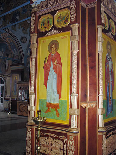 Явление святого мученика Трифона боярину Трифону храмовая икона в храме