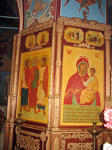 Святая мученица Валентина храмовая икона в храме