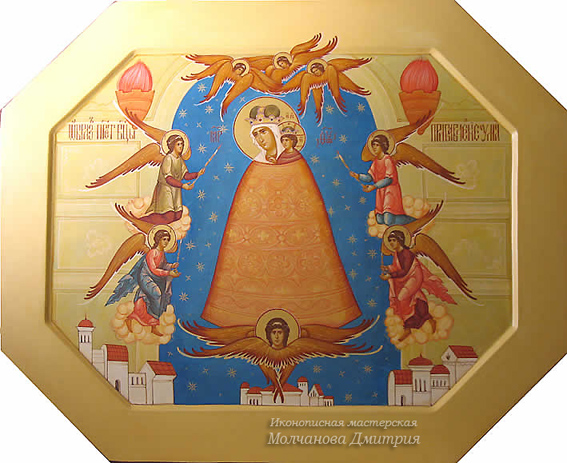 Образ Пресвятой Богородицы Прибавление ума храмовая икона