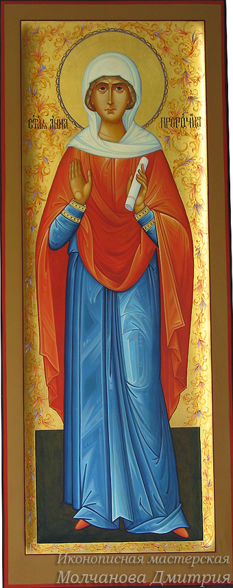 икона мерная Святая Анна пророчица