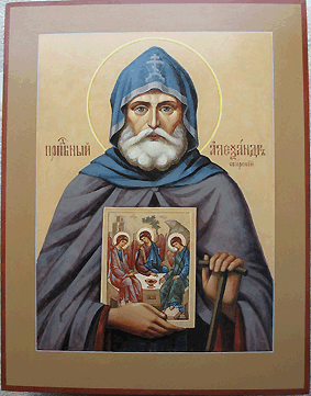 Икона Св. Александр Свирский