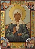 Икона Св. Матрона Московская с житием