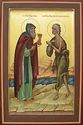 Икона Свв. Мария Египетская и Зосима
