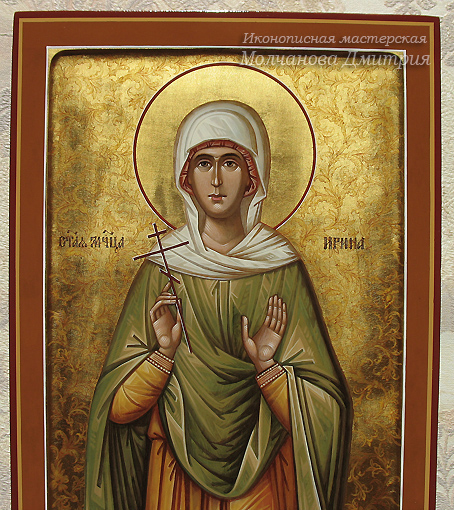 Святая мученица Ирина фрагмент иконы