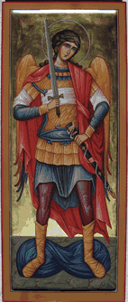 Святой Архангел Михаил икона мерная