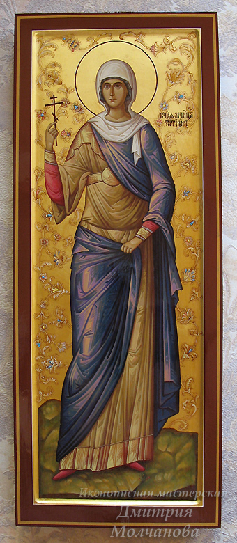 Святая мученица Татиана мерная икона