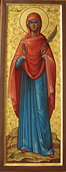 Икона мерная святая Валентина (Алевтина)