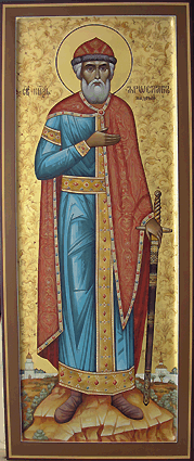 Икона мерная святой князь Ярослав Мудрый