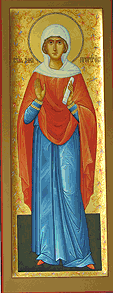 Икона мерная святая Анна Пророчица