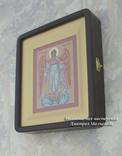 Святой Ангел Хранитель икона 14х18 в киоте