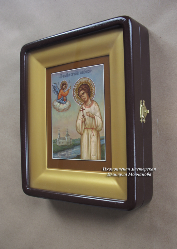 Святой Артемий Веркольский икона в киоте