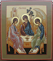Троица Ветхозаветная икона 30х35